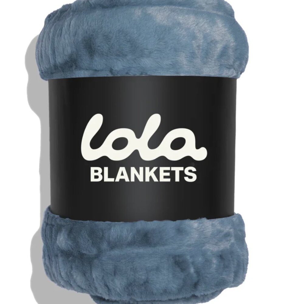 LOLA Blanket - Slate Blue Large